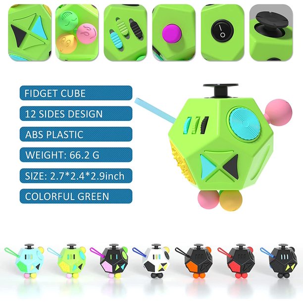 Đồ Chơi Fidget Cube 12 Mặt Giúp Giảm Căng Thẳng Cho Người Lớn Và Trẻ Em