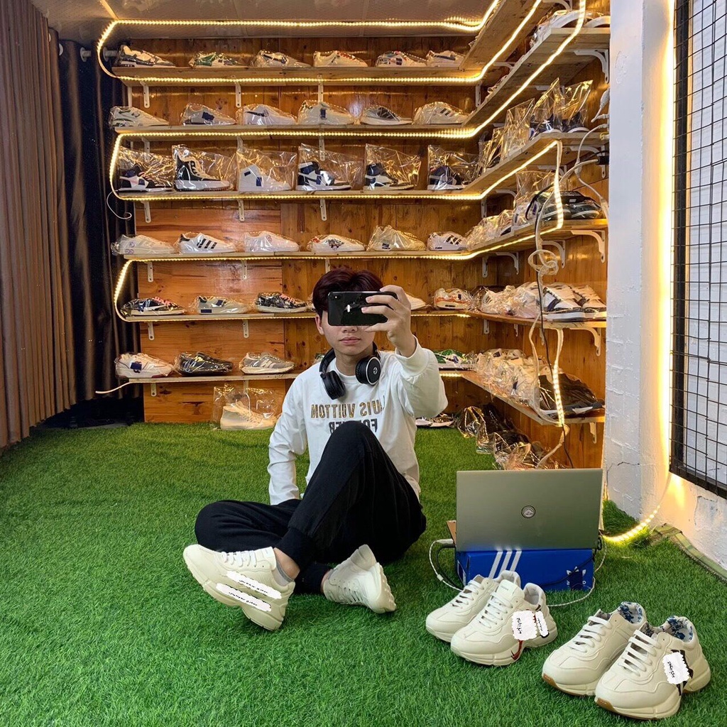 Giày thể thao GUCI RHYTON CHỮ NGANG hàng đẹp, mẫu mã nào shop cũng có, có cửa hàng lớn