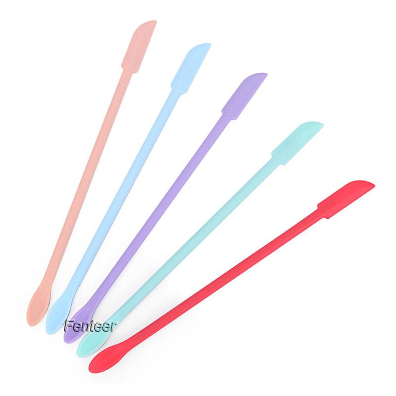 Bộ 5 Muỗng Silicone Mini Hai Đầu Tái Sử Dụng Làm Đẹp