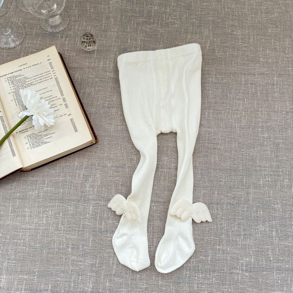 Quần Tất Mỏng Đính Cánh Thiên Thần Dễ Thương Cho Bé