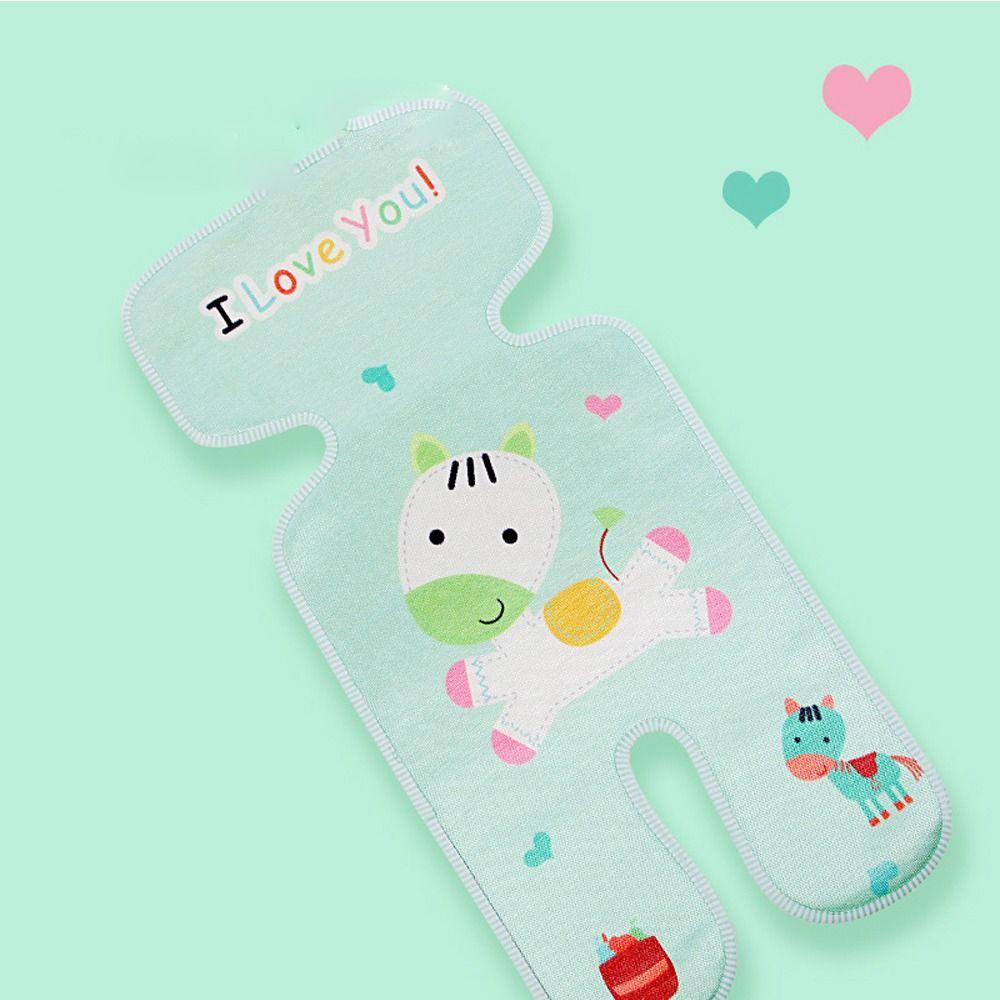 Đệm Lót Xe Đẩy Em Bé Bằng Lụa Lạnh Mềm Mại Thông Dụng Cho Mùa Hè