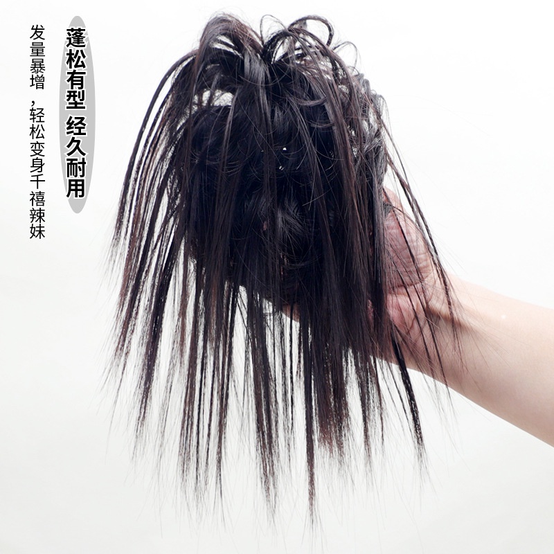 Kẹp Tóc Giả Rơm Đính Bông Hoa Phong Cách punk Cho Nữ