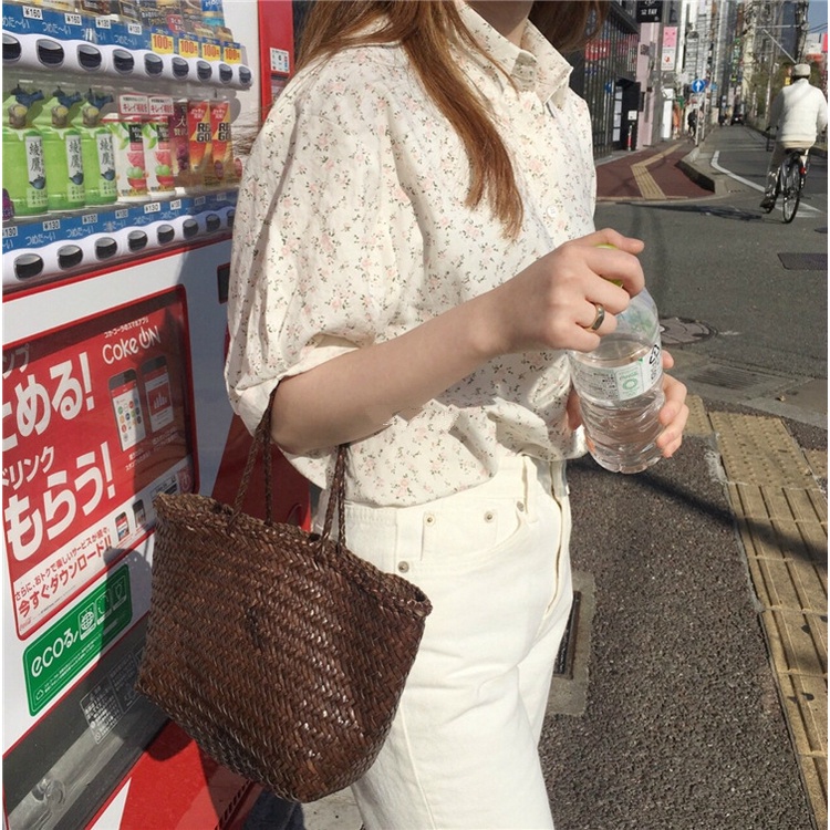 Myaistyle Áo Sơ Mi cotton chiffon Phong Cách Hàn Quốc Thời Trang Cho Nữ 12Z23031615