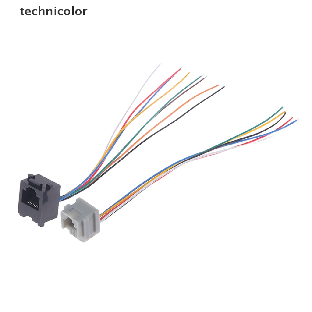 Set 5 Ổ Cắm 616E 623k 616M 641D RJ11 / RJ12 / RJ45 Kèm Dây Cáp 15cm TYG Chuyên Dụng Cho Điện Thoại