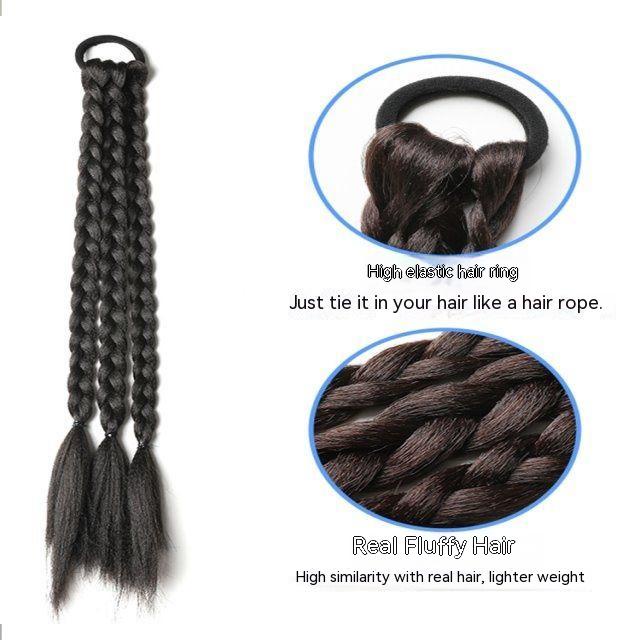 Tóc Giả Thắt Bím Đuôi Ngựa Phong Cách Trung Hoa Mới