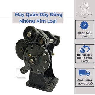 Máy quấn dây đồng nhảy số nhông thép cực bền bán quấn dây đồng cho motor động cơ có đồng hồ đếm số vòng quay