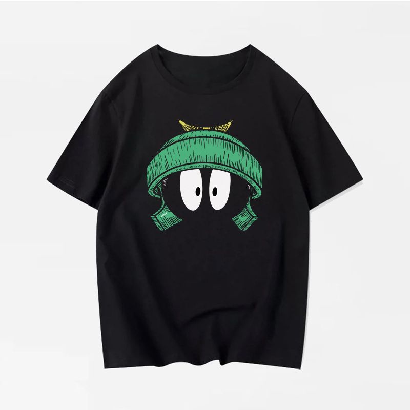 ihkke Áo Thun Tay Ngắn Chất Liệu Cotton Cao Cấp In Họa Tiết Hoạt Hình Dễ Thương Thời Trang Cho Cặp Đôi