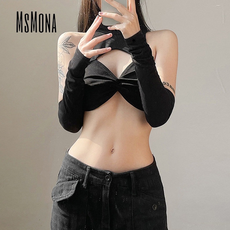 Áo Tank Top Hai Dây Mỏng Cổ Cao Màu Trơn Thời Trang 2023 Gợi Cảm Cho Nữ