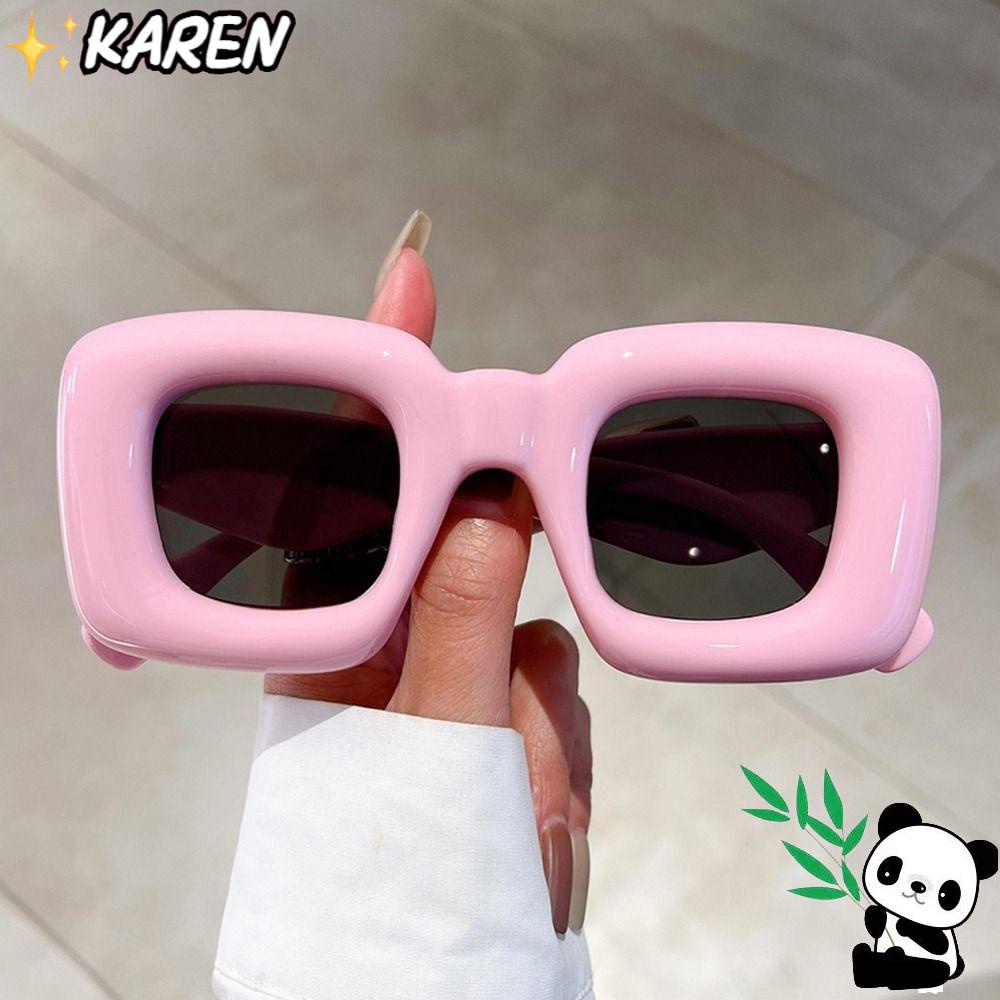 Kính Mát Keren Y2K Màu Kẹo Ngọt Đỏ Vàng Độc Đáo Thời Trang Cho Nữ