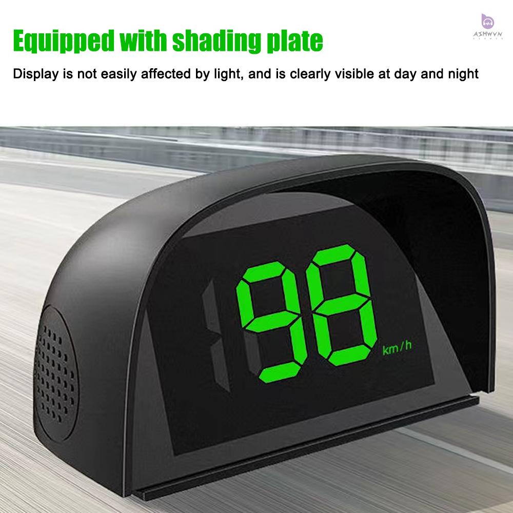 Đồng Hồ Đo Tốc Độ HUD KM / H MPH GPS Với Màn Hình LED Lớn Cho Xe Hơi Xe Tải SUV