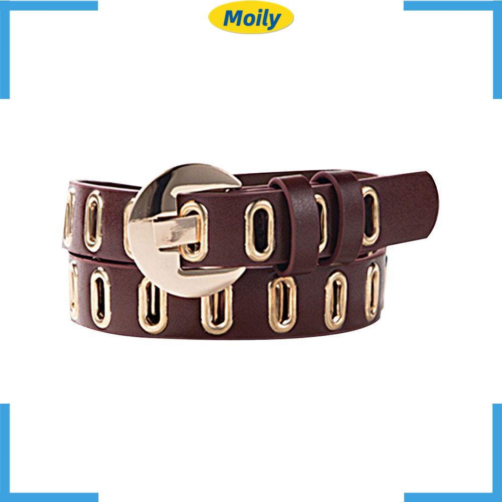 Thắt Lưng Da Bản Rộng Phong Cách Gothic Punk Cổ Điển Sang Trọng