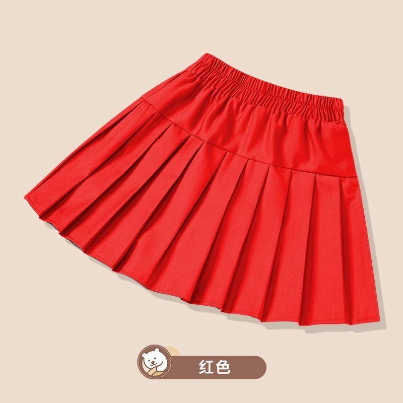 Chân Váy Ngắn Xếp Ly Màu Xám Đen Phong Cách Mới Cho Bé Gái