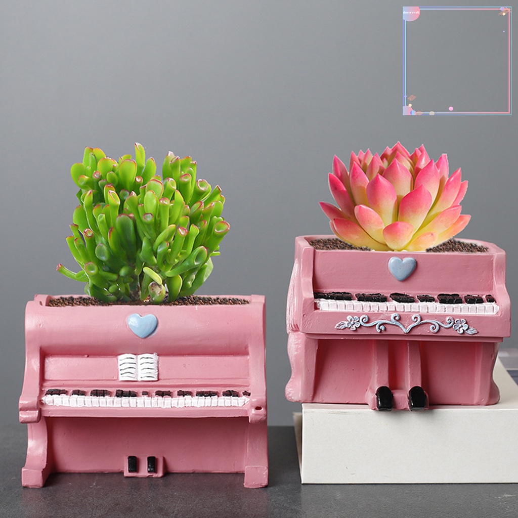 Chậu Trồng Cây Mọng Nước Hình Đàn Piano Hoạt Hình Nhiều Màu Trang Trí Nhà Cửa