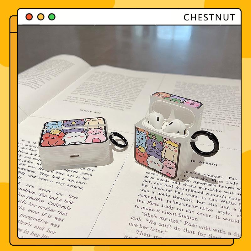 Hộp ốp tai nghe mẫu hoạt hình thời trang Silicone Cho ốp airpods 1 2 3 Pro-CT