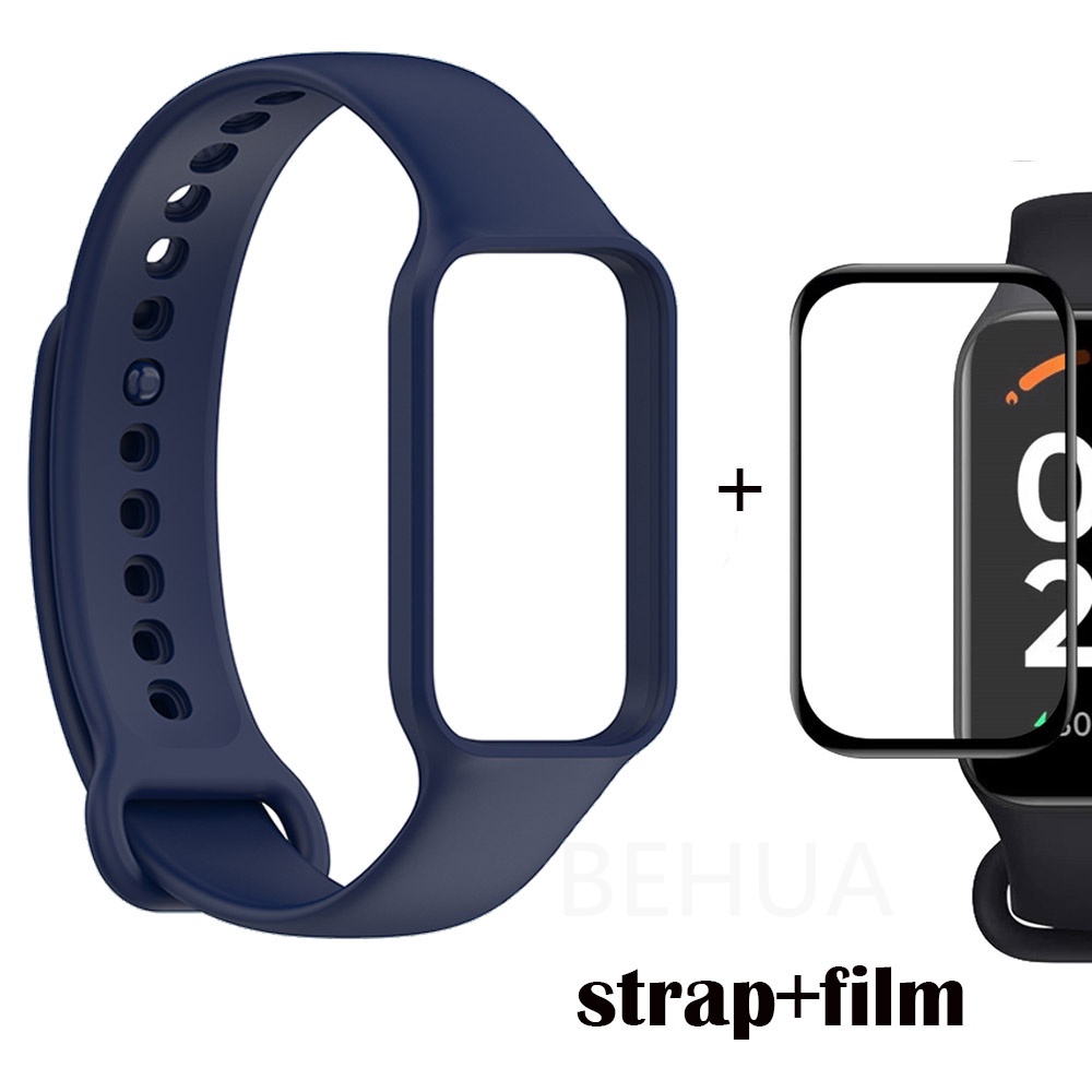 Dây Đeo Thay Thế Cho Đồng Hồ Thông Minh xiaomi redmi smart band2 / xiaomi band 8 active redmi band 2 Kèm Phim Bảo Vệ