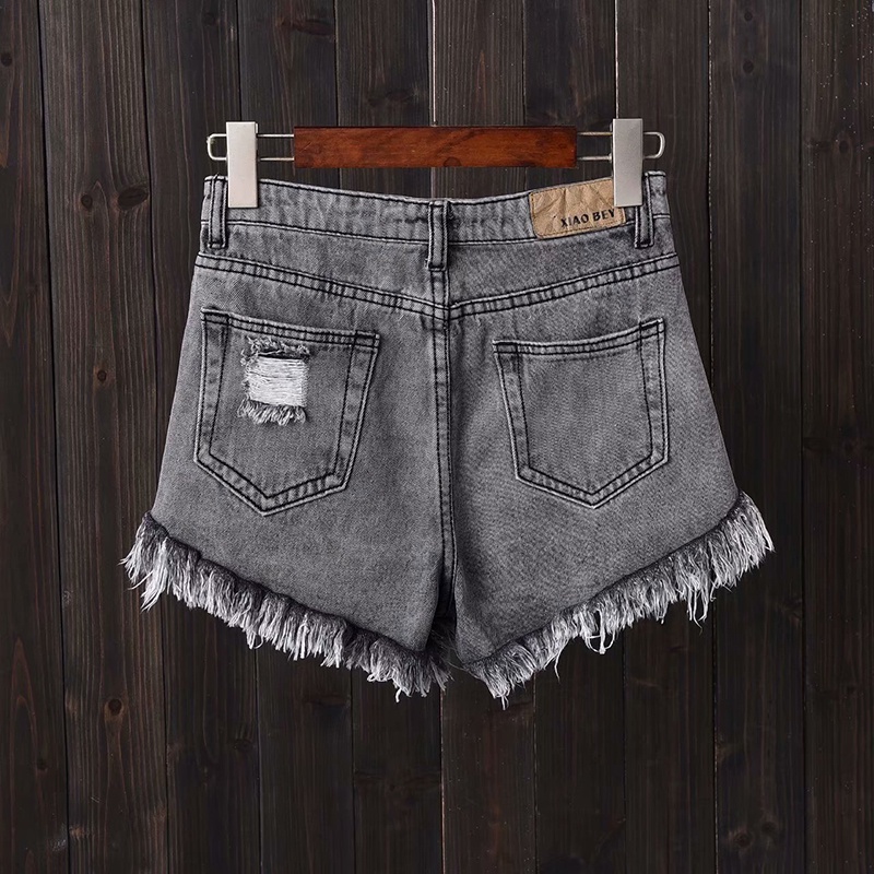 IELGY  Quần Short denim Lưng Cao Thời Trang Hàn Quốc Cá Tính Cho Nữ