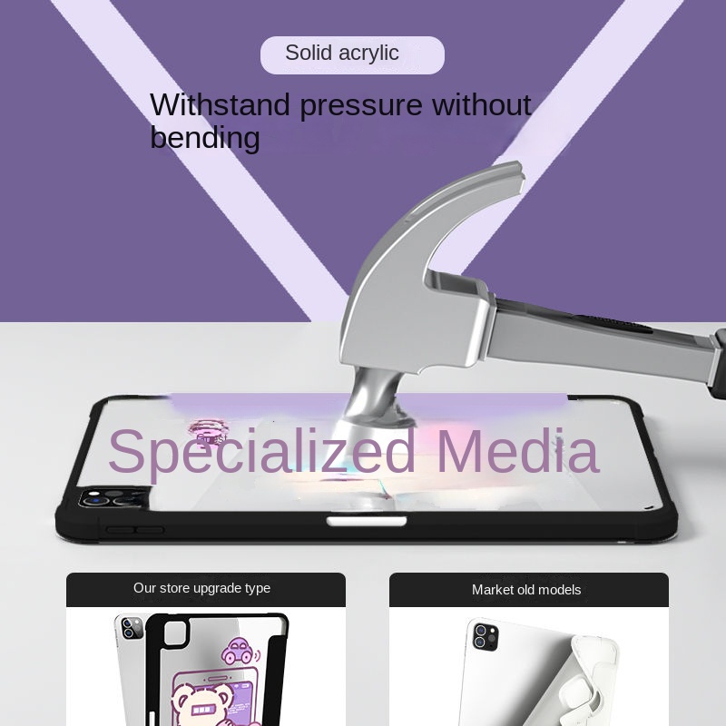 Ốp Máy Tính Bảng Bằng Acrylic Cho iPad Air 4 Gen10 Gen9 Air4 5 10.9 Air1 / 2 9.7 Mini 4 5 Pro12.9 iPad Pro 2021 Air4 iPad Gen8