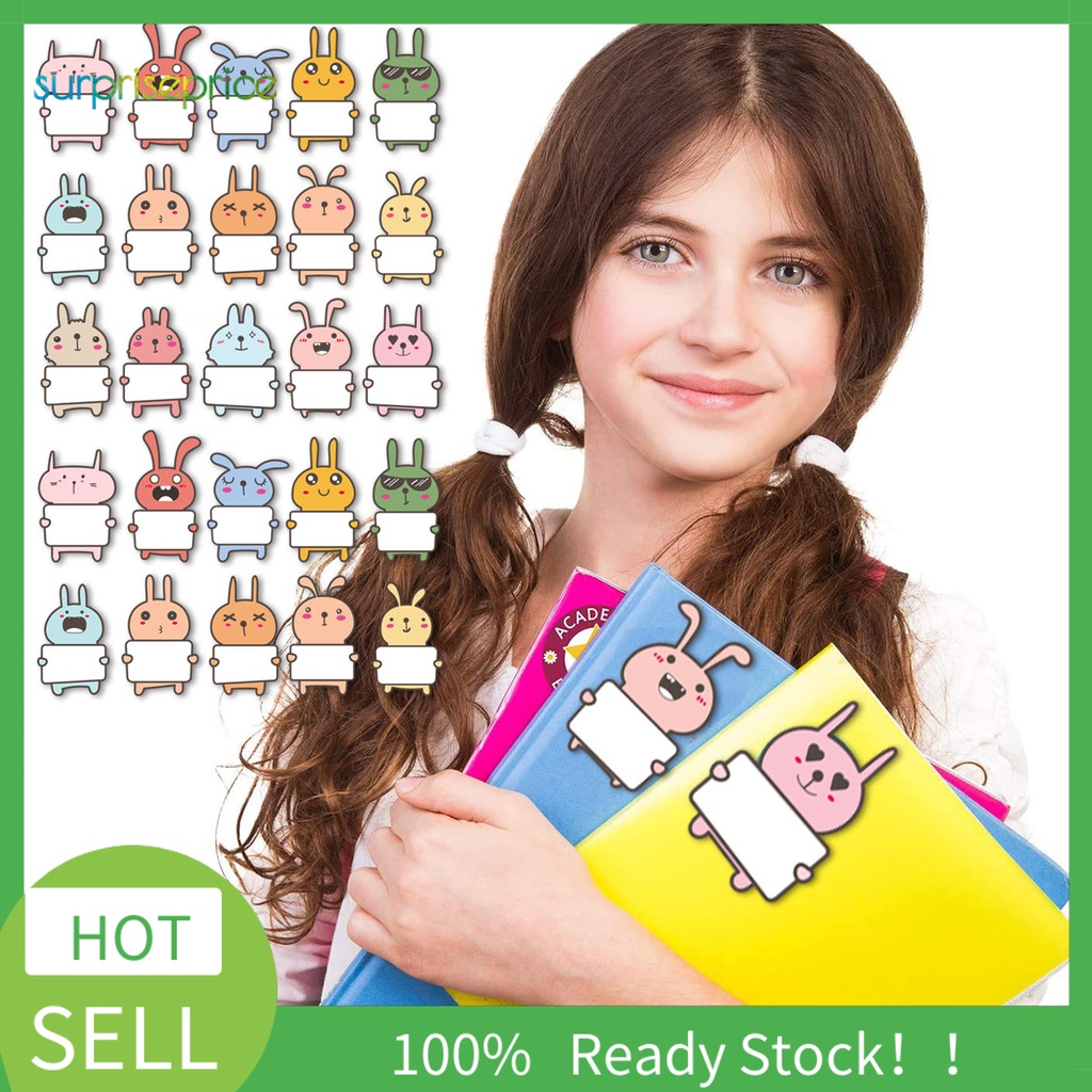 Bộ 10 Miếng Dán Ghi Tên Hình Động Vật Dễ Thương Cho Bé Mẫu Giáo