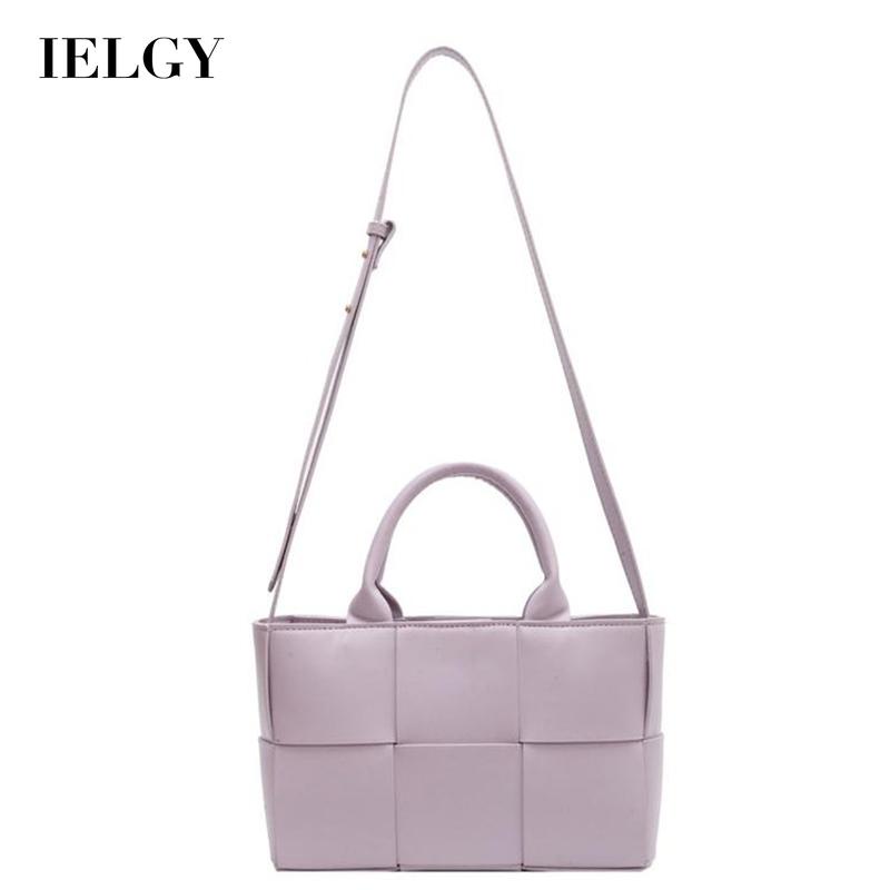 Túi Đeo Chéo Màu Trơn Họa Tiết Kẻ Ô Đơn Giản Thời Trang Pháp Cao Cấp Cho Nữ