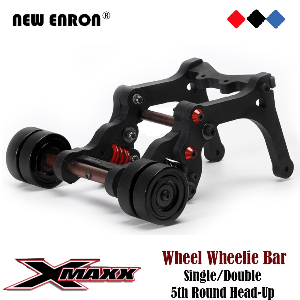 Bộ thanh Wheelie Lò xo Head-Up Bánh xe tròn đơn / đôi thứ 5 nhào lộn cho các bộ phận ô tô RC 1 / 5 Bộ phận nâng cấp Traxxas X-maxx 1: 5 Xmaxx 6S 8S