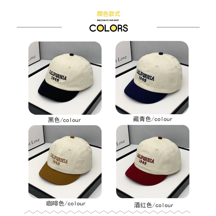 Mũ Lưỡi Trai Thêu Chữ Phong Cách Hàn Quốc Mới