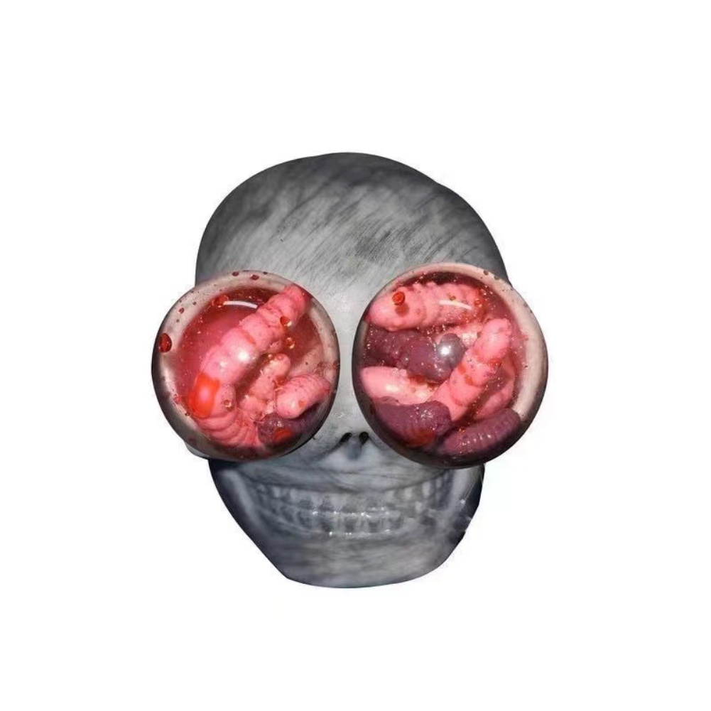 Đồ Chơi Bóp Xả Stress Hình Đầu Lâu Phong Cách Gothic Vui Nhộn Cho Trẻ Em