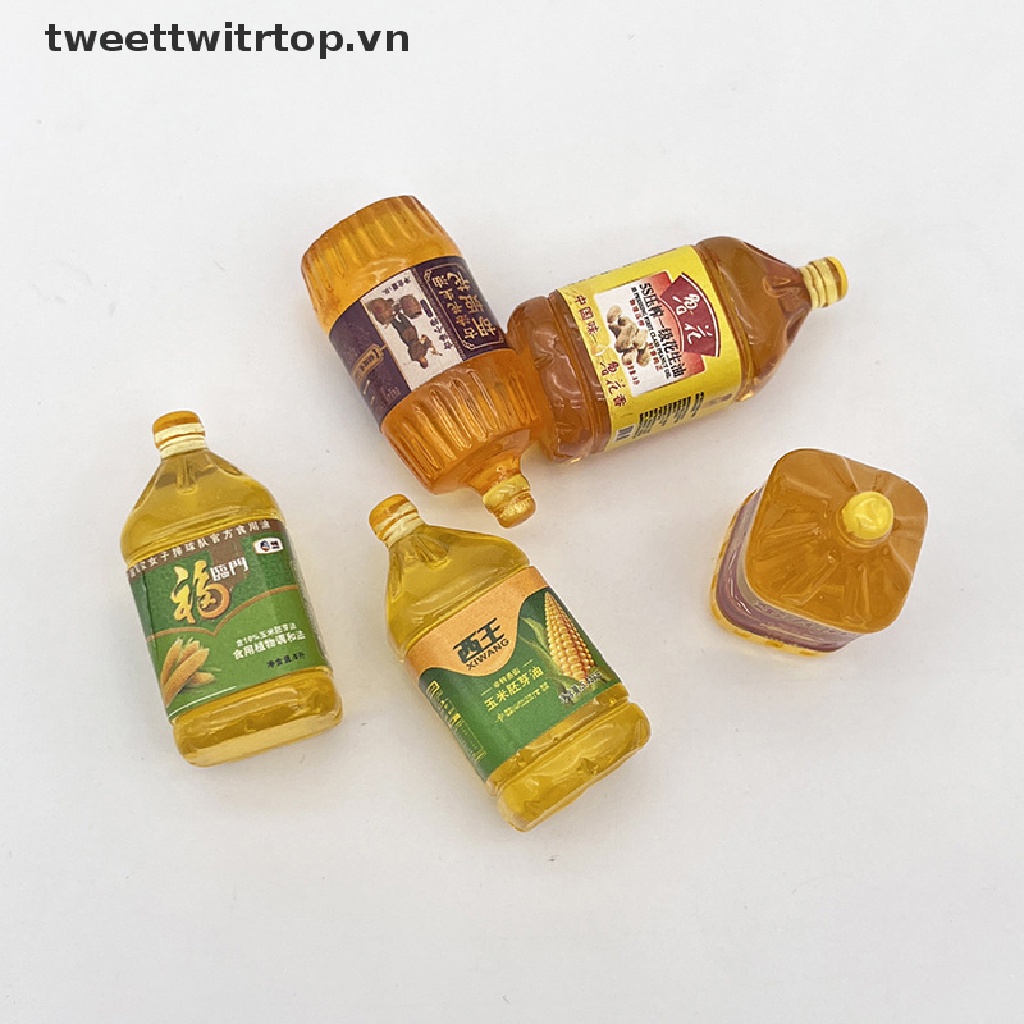 Set 5 Bình Nước mini Trang Trí Nhà Búp Bê