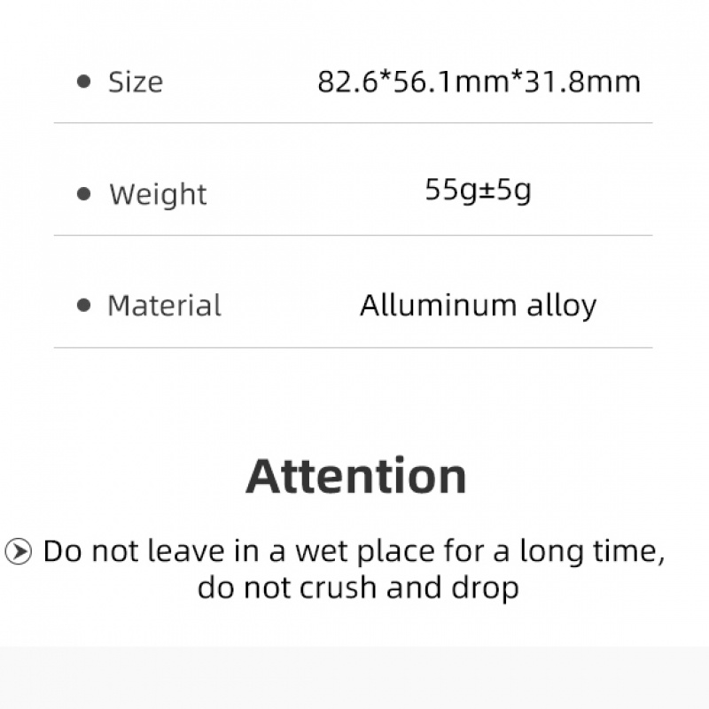 TELESIN Aluminium Alloy Frame Case For DJI Action 3 Shoot Vertically Dual Cold shoe Protective shell For DJI Action 3 Accessorie