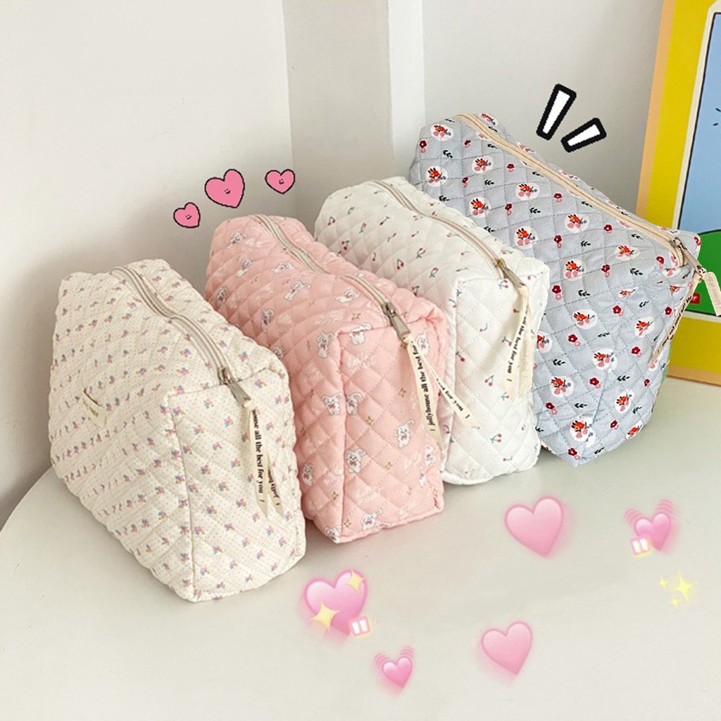 Túi Đựng Đồ Trang Điểm Họa Tiết Hoa Xinh Xắn Cho Nữ dreamdiary