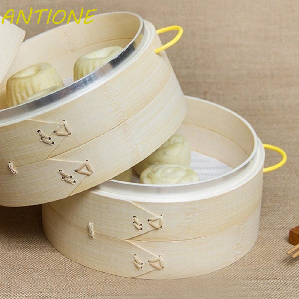 Nồi Hấp Bánh Bao Bằng Tre Có Tay Cầm Kích Thước 15 / 20 / 25 / 30 cm