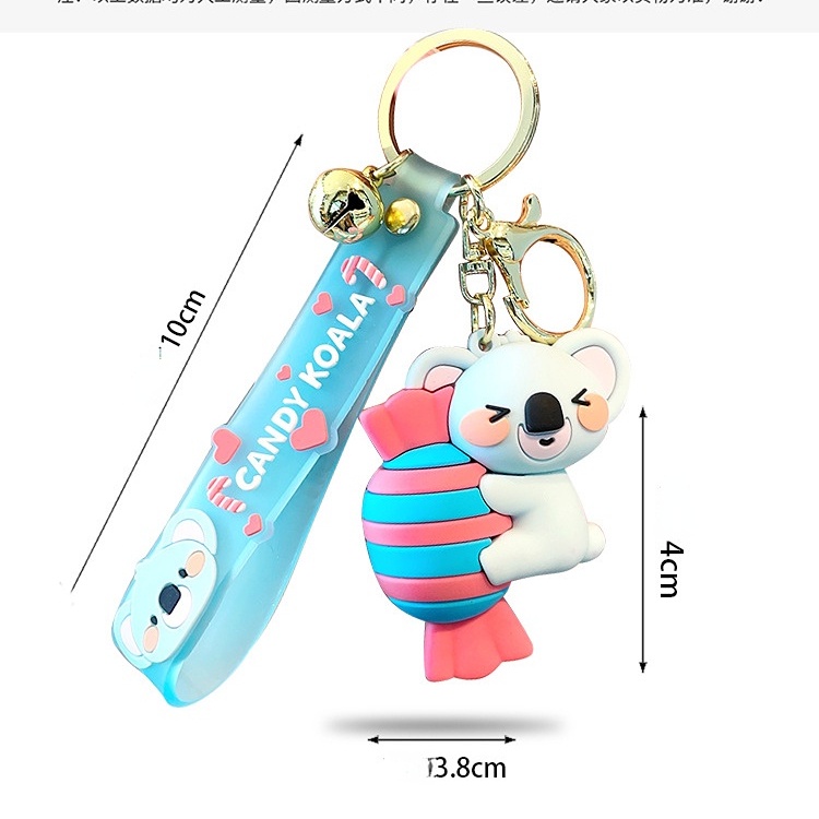Móc Khóa Hình Gấu Koala Bằng Silicon Dễ Thương