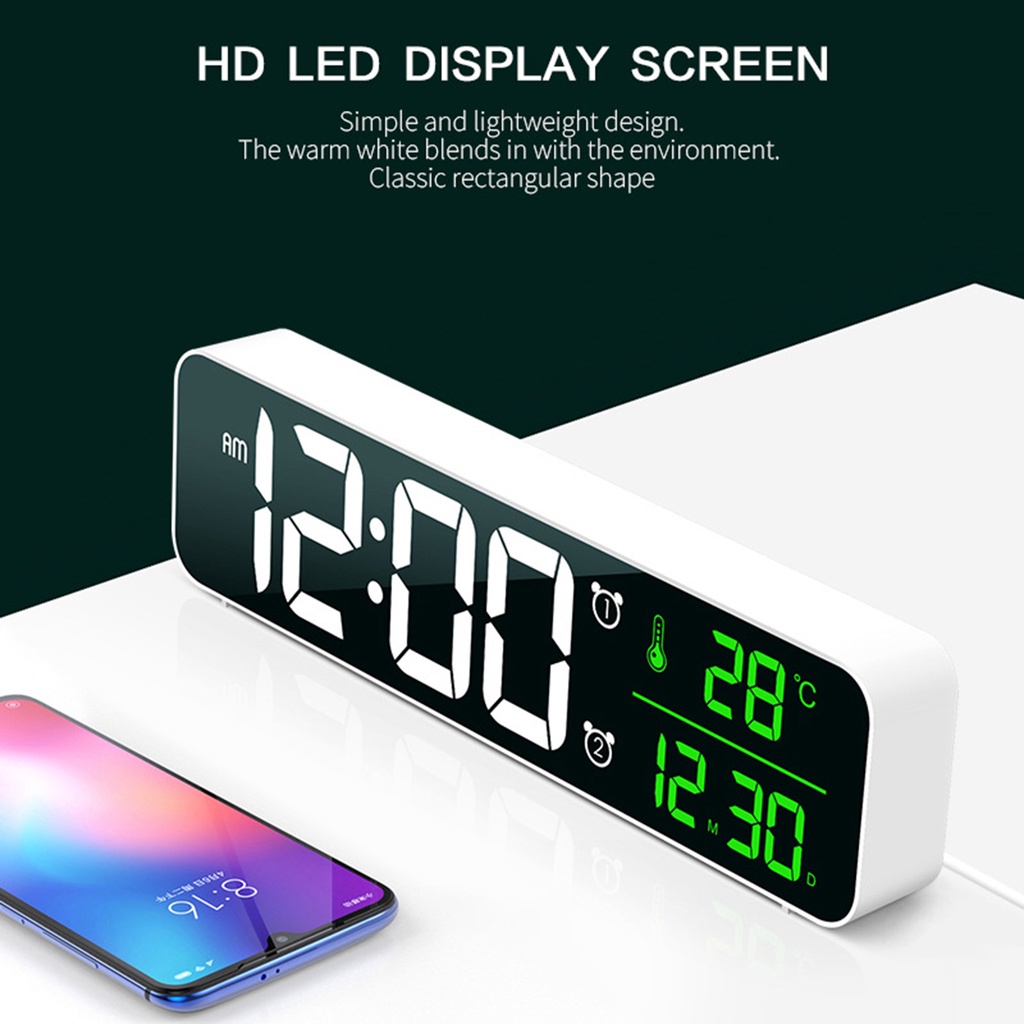 Đồng Hồ Hẹn Giờ Màn Hình Lớn N_P148 Dạ Quang Có Nhạc Tiện Dụng