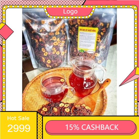 Trà gạo lứt táo đỏ túi zip 1kg