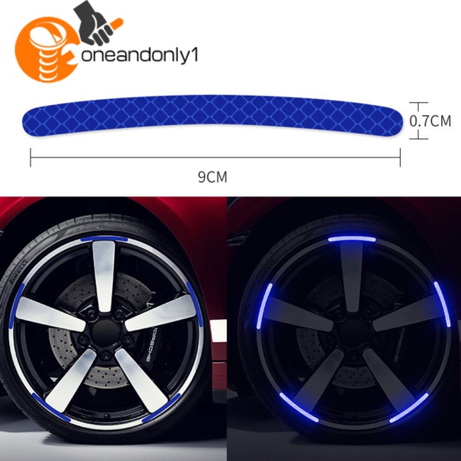 Bộ 20 Miếng Dán Phản Quang 3d Trang Trí Bánh Xe Hơi