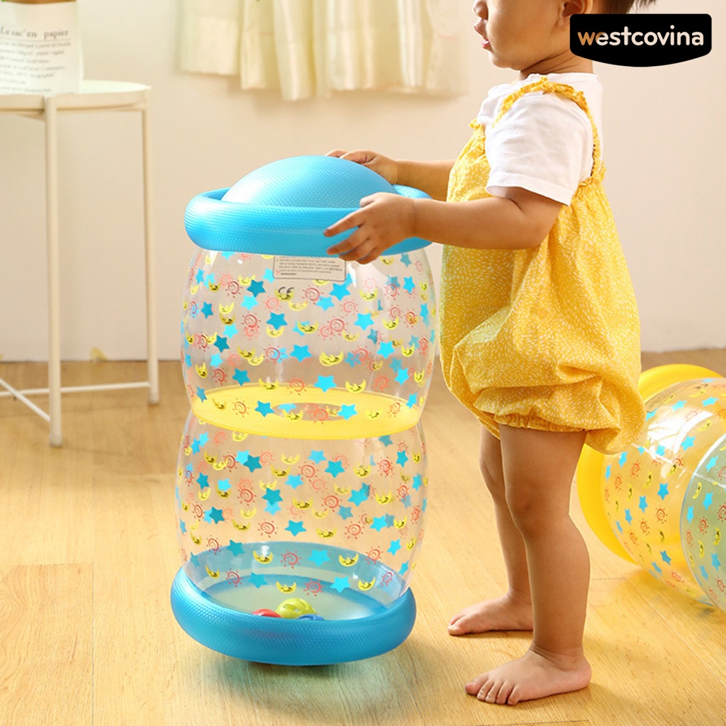 [COD]♋Đồ Chơi Con Lăn Trong Suốt Bơm Hơi Chống Mài Mòn Phát Triển Sớm Cho Bé