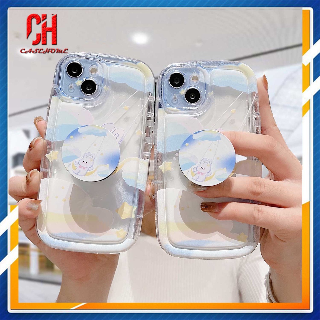Ốp Điện Thoại TPU Mềm Chống Sốc Có Giá Đỡ Cho IPhone 7 Plus 11 6 6S 8 14 Plus XR 11 12 13 14 PRO MAX 11 12 13 X XS MAX Se 2020