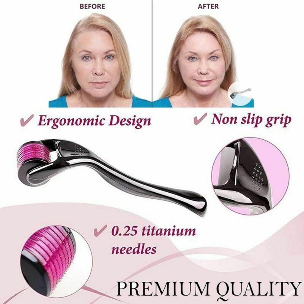 Titanium Beard Growth & Hair Regrowth Anti Hair Loss Hair Skin Roller