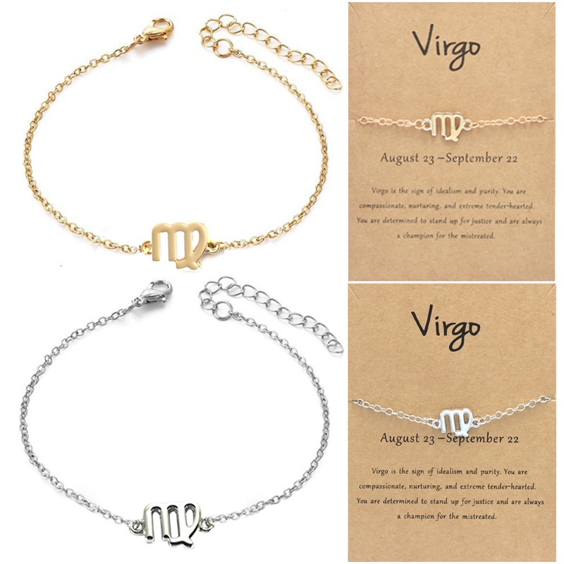 Vòng Tay Mặt 12 Cung Hoàng Đạo Thời Trang Cho Cặp Đôi