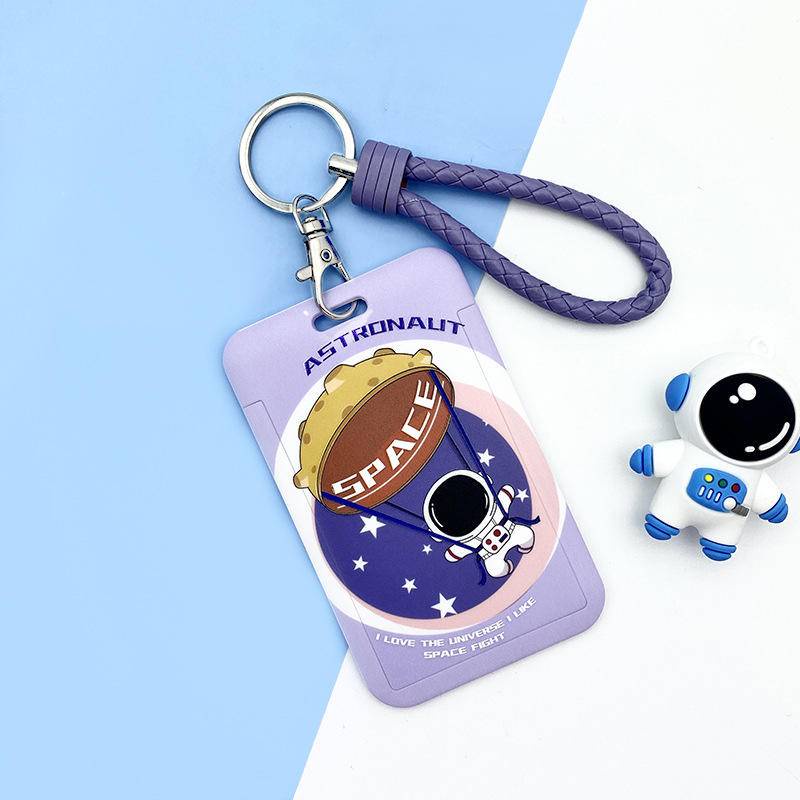 🐼 MKBK 🐼 Dây đeo bảng tên Thẻ tên Thẻ đeo tên dây đeo thẻ co rút phi hành gia dễ thương dây rút thẻ thẻ đeo học sinh bao đựng thẻ sinh viên Hoạt hình văn phòng phẩm giá sỉ