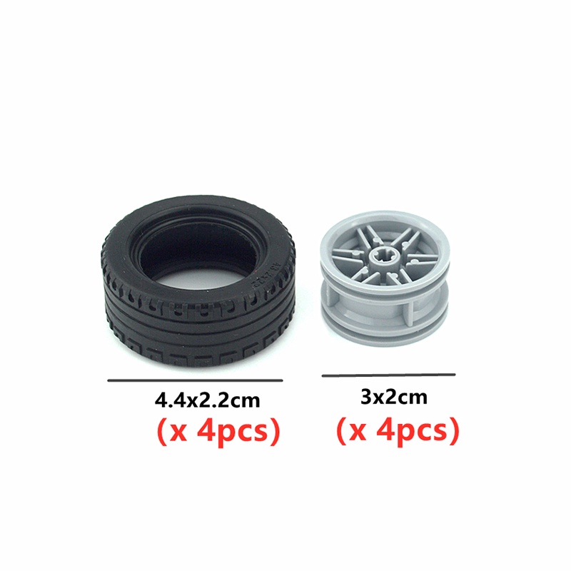 Bộ 638 Cái Trục Bánh Răng Chéo Cho Xe Lửa Đồ Chơi Tương thích với LEGO