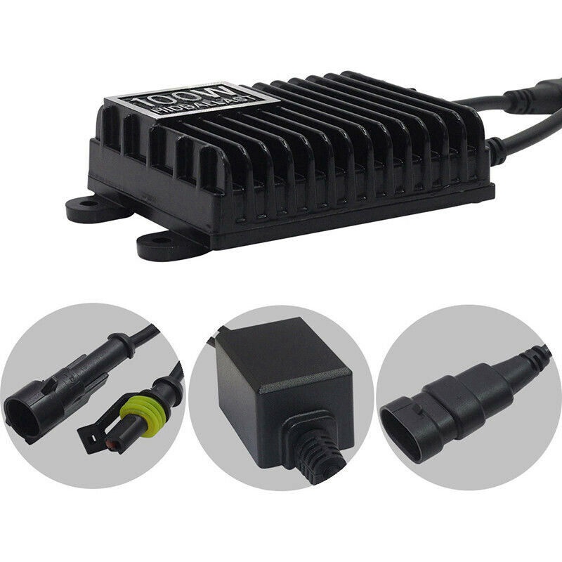 1x 12V 100W Hid Ballast Và 2 Miếng Chắn Phía Sau Bảo Vệ