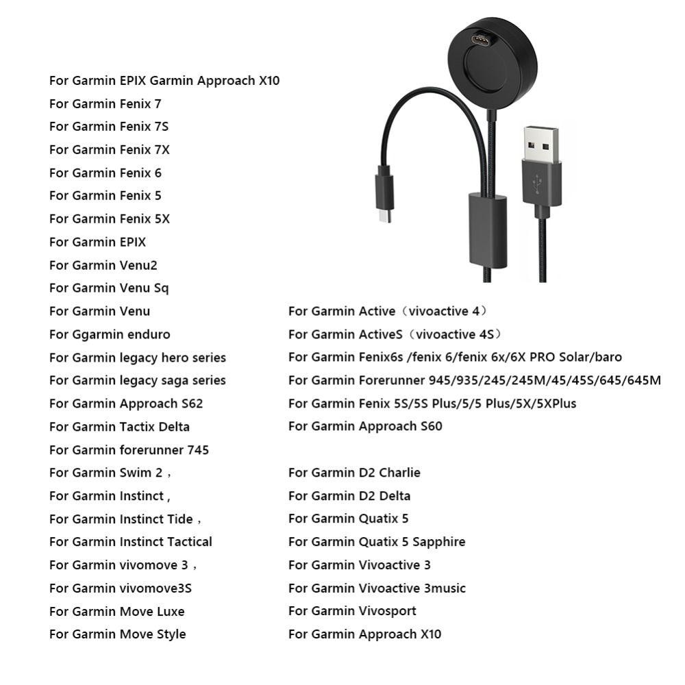 Dây Cáp Sạc PD Nylon Bện Thông Dụng Cho Garmin 7 6 5 Venu 2