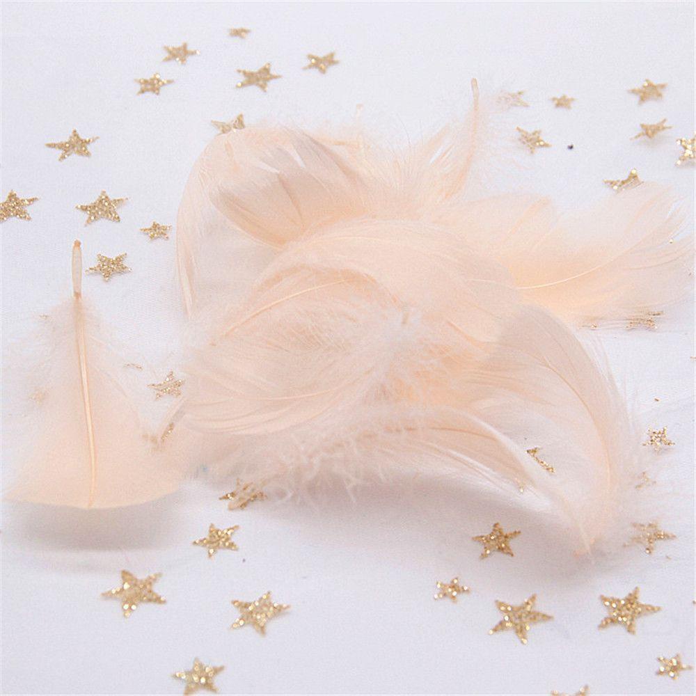 Bộ 100 cái lông vũ nhiều màu dùng cho trang trí DIY