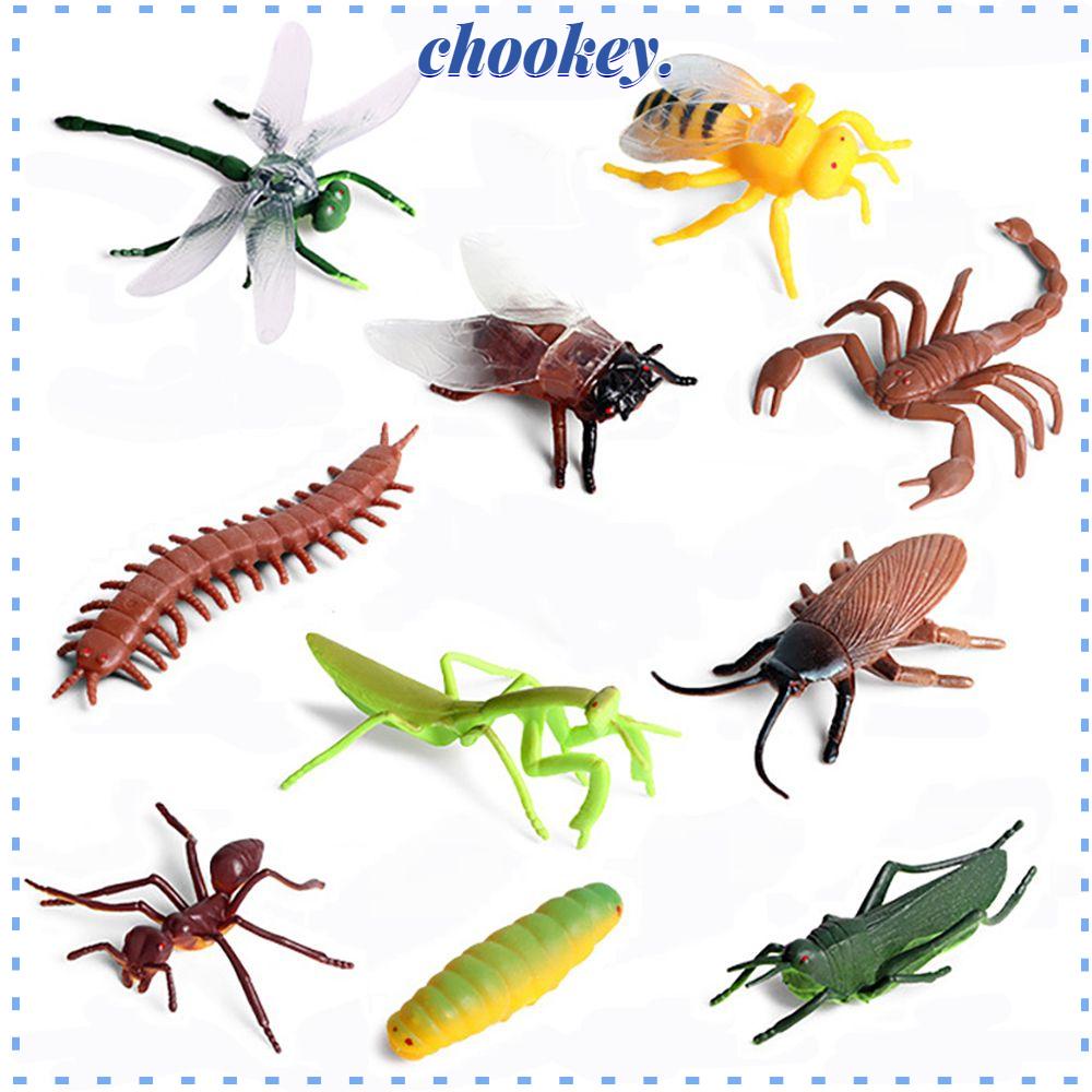 Set 10 Mô Hình Côn Trùng Giả Dùng Làm Đồ Chơi Cho Bé