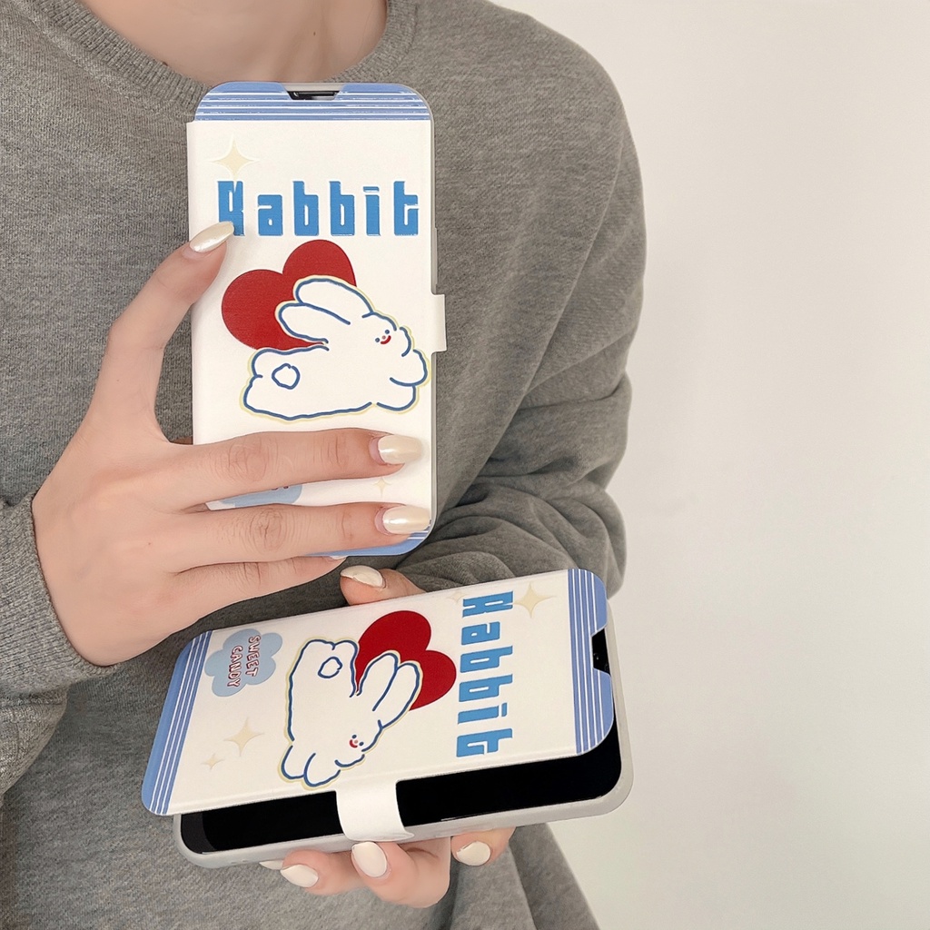 Ốp Điện Thoại Silicon Tpu Mềm Trong Suốt Chống Rơi In Hình Thỏ Dễ Thương Cho iPhone 11 12 13 14 PRO MAX