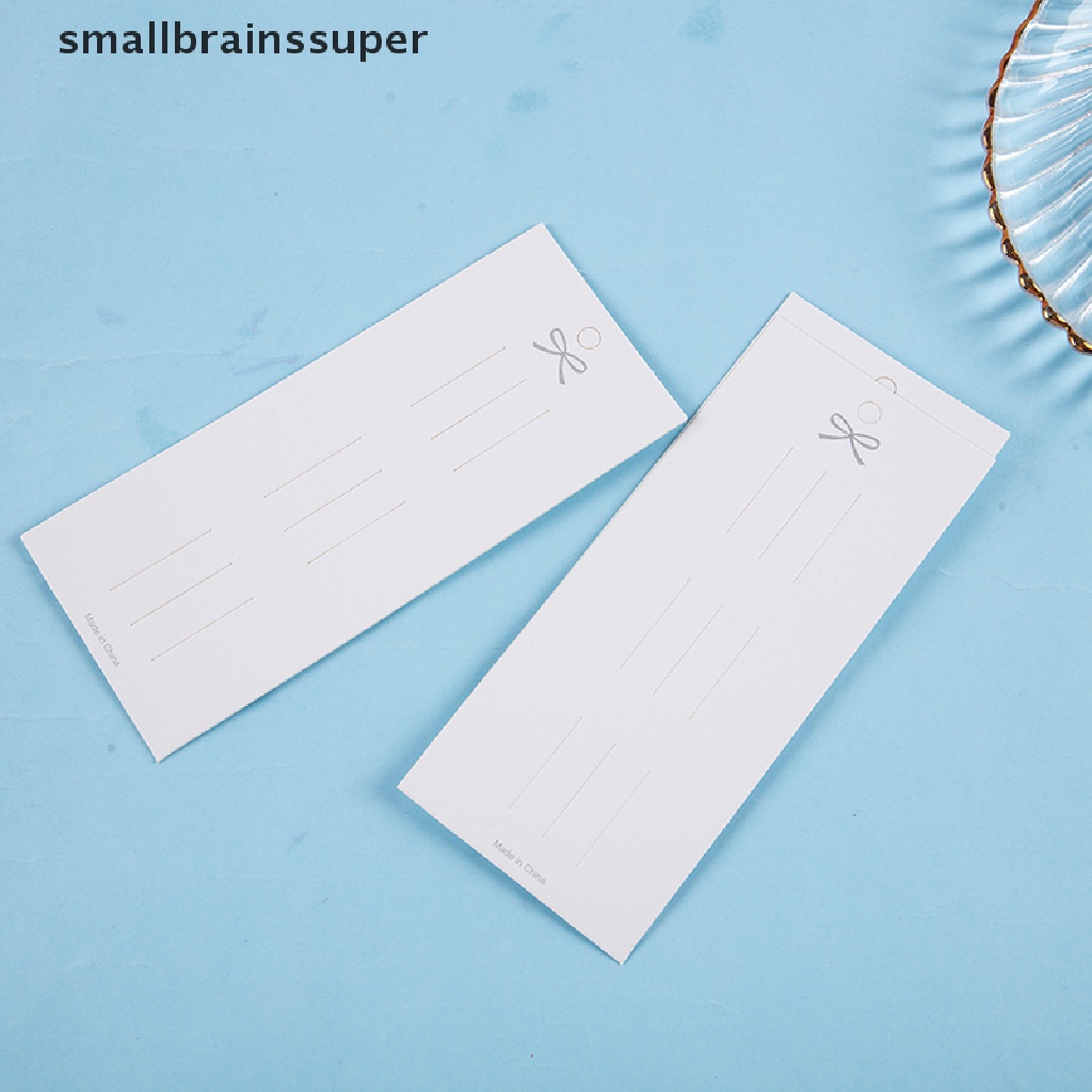 Set 50 Kẹp Tóc Hình Nơ Bằng Các Tông Màu Trắng Dùng Để Trưng Bày Thẻ Trang Sức DIY