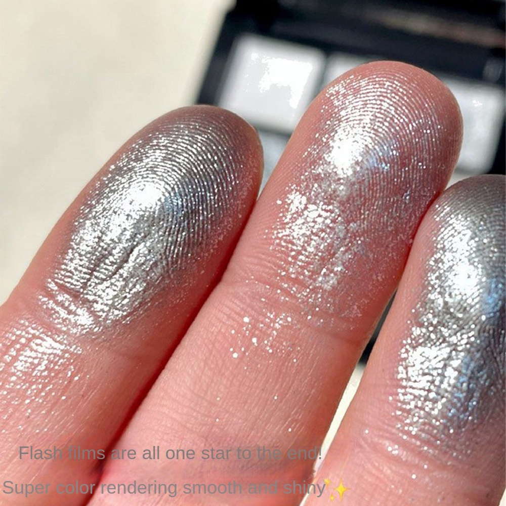 Bảng Phấn Mắt DIKALU Màu Đen Ánh Ngọc Trai Lấp Lánh Trang Điểm Mắt Khói Lâu Trôi