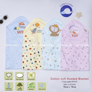 Chăn Ủ Carter Cho Bé Sơ Sinh Vải Cotton Mỏng Mát