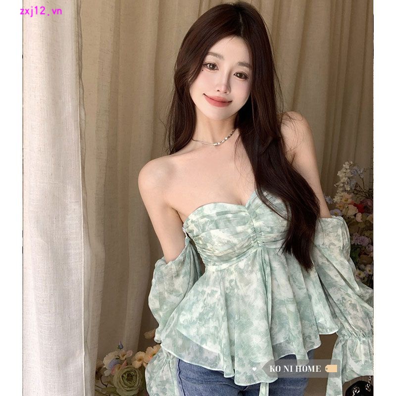 Áo Sơ Mi Chiffon Kiểu Hàn Quốc Thiết Kế Ngọt Ngào Cá Tính