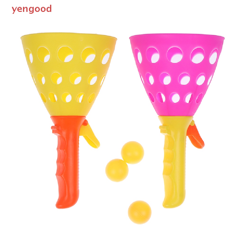 (YGD) Launch Throw Catch Ball Set Outdoor Sports Game Toy Parent-Child Interactive Toy
